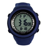 Relógio Pulse Silicon Xufeng Alarm Data Hora Verd Preto Azul