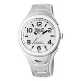 Relógio Pulso Everlast Caixa Abs Revestido Silicone E707 Cor Da Correia Branco Cor Do Bisel Branco Cor Do Fundo Branco
