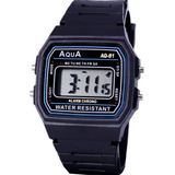 Relógio Retro Digital De Pulso Marca Aqua Aq 81 Barato