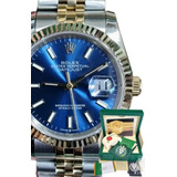 Relógio Rolex Datejust Azul Misto 36mm