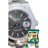 Relógio Rolex Datejust Cinza Safira 41mm