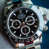Relógio Rolex Daytona Preto Máquina Eta Swiss Na Caixa
