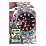 Relógio Rolex Gmt Master 2 Verde Sprite Base Eta 3035 Caixa