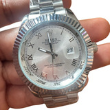 Relogio Rolex Masculino Datejust Prata Com