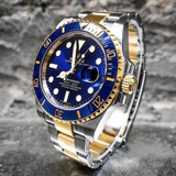 Relógio Rolex Submariner Misto Azul Com Caixa Manual
