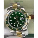 Relógio Rolex Submariner Misto Verde Com