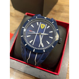 Relógio Scuderia Ferrari Azul Masculino Original Cor Rara