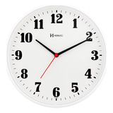 Relógio Silencioso Parede Contínuo Herweg Original Branco