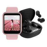 Relógio Smart  Digital D20 Masculino / Feminino + Fone S/fio