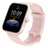 Relógio Smartwatch Amazfit Bip 3 Rosa Monitor Cardíaco 5atm