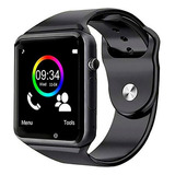 Relógio Smartwatch Com Chip De Engrenagem Bluetooth A1 Touch