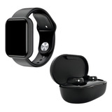 Relógio Smartwatch D20 Pró Atualizado 2022 + Fone Bluetoot Cor Da Caixa Fone Preto Cor Da Pulseira Relógio Preto