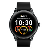 Relógio Smartwatch Qcy Gtr S4 Bluetooth 5.1 Resistência Ipx8 Cor Da Caixa Chumbo Cor Da Pulseira Preto Cor Do Bisel Preto