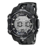 Relógio Speedo Digital Corrida Caminhada Masculino Esportivo Cor Da Correia Preto Cor Do Fundo Cinza