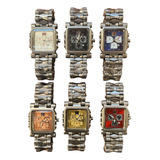Relógio Tank Minute Machine Com Datario - Todas As Cores Cor Da Correia Prateado Cor Do Fundo Gold