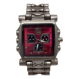 Relógio Tank Minute Machine Vermelho