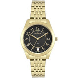 Relógio Technos Dourado Feminino 2115knjs/4p Pronta Entrega