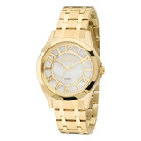 Relógio Technos Feminino Fashion Trend 2036mfpa/4d Cor Da Correia Dourado Cor Do Bisel Dourado Cor Do Fundo Madrepérola