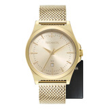 Relógio Technos Masculino Original Banho Ouro 18k Promoção + Cor Da Correia Dourado Cor Do Bisel Dourado Cor Do Fundo Dourado