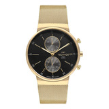 Relógio Technos Masculino Slim Dourado - Vd36aa/1p