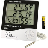 Relógio Temperatura Umidade Termo-higrômetro Digital -