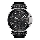 Relógio Tissot T115.427.27.061.00 T-race Automático Crono Cor Da Correia Preto Cor Do Bisel Preto Cor Do Fundo Preto