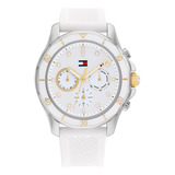 Relógio Tommy Hilfiger Feminino Borracha Branca