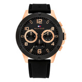Relógio Tommy Hilfiger Masculino Borracha Preta 1792028