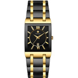 Relógio Wwoor Masculino Luxo Quartzo Black
