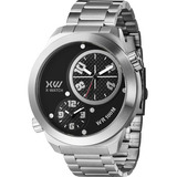 Relógio X-watch Masculino Prata De Pulso