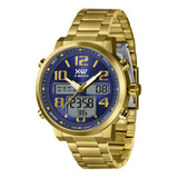 Relógio X-watch Masculino Xmgsa011 D2kx Dourado