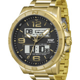 Relógio X-watch Xteel Dourado Masculino Xmgsa003w