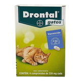 Remedio De Verme Para Gato Drontal 4 Comprimidos 