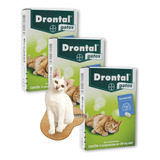 Remédio Drontal Gatos 3 Caixas Vermicida Bayer 5-10kg