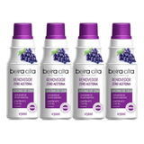 Removedor De Esmalte 450ml Beira Alta Zero Acetona Uva 4 Un