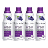 Removedor De Esmalte 90ml Beira Alta Zero Acetona Uva - 4 Un