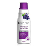 Removedor De Esmaltes Zero Sem Acetona Aroma De Uva 450ml
