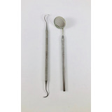 Removedor De Tártaro Foice Raspador Cureta + Espelho