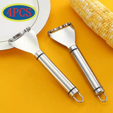 Removedor Debulhador Para Milho Verde Em Aço Inox Manual 4pc