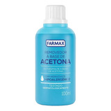 Removedor Esmalte Acetona Hidratante Farmax 100ml