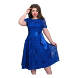 Renda Festa 26 Madrinh Gospel Vestido Plus Size Noiva Rodado