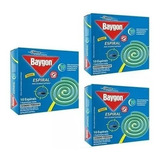 Repelente Baygon Espiral Kit Com 3 Caixinhas Com 10 Espirais