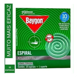 Repelente Baygon Espiral Kit Com 4 Caixas Com 10 Espirais 