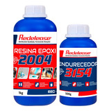 Resina 2004 Epoxi Transparente Baixa Viscosidade Kit 1,5 Kg