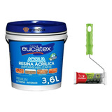 Resina Acrílica Multiuso Eucatex 3,6l (brinde Rolo Espuma)