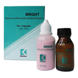 Resina Acrílica Refine Bright Kit Pó + Líquido Pink Gengiva