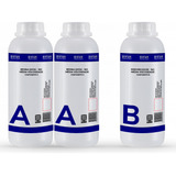 Resina Epoxi Cristal De Média Viscosidade Kit Com 3kg