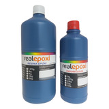 Resina Epoxi Rígida (resina E Edurecedor) Total 1 Kg 