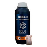 Resina Para Impressora 3d Clear Transparente 3dlab 405nm 1kg
