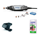 Retifica Dremel 3000 + Afiador 576 + Ponta P/ Afiar 932 12v